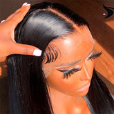 Perruque Brésilienne Straight Hair HD Lace  – Cheveux Humains 100 %, Effet Naturel